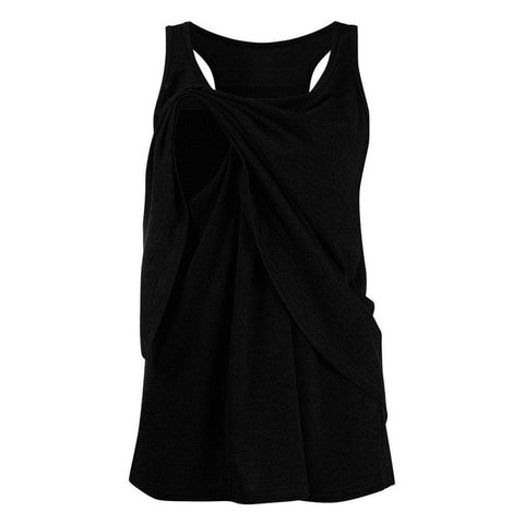 Nursing Top Women Summer Nurse Clothes Breastfeeding Sleeveless Loose T Shirt For Feeding Maternity Pregnancy Clothes Plus Size