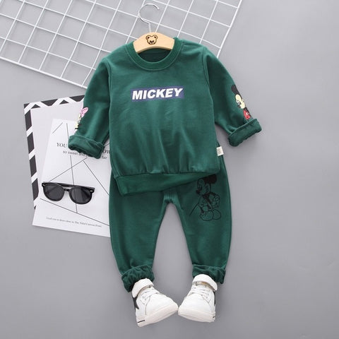 New Spring Autumn Children Clothing Boys Cartoon Casual Sports T-shirt Pants 2pcs/Set Infant Outfit Kids Clothes Suit Tracksuits